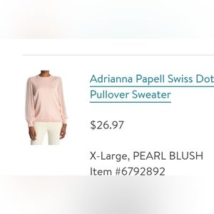 Pink long sleeve sweater new without tags.